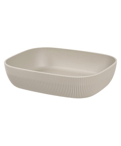 Adrier - CC-0122-BEIG / Bol rectangular 4,4L GN 1/2 x 7,5 cm prof.