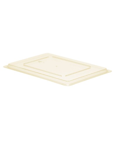 Cambro - 1826CCW-464 / Tapa lisa de policarbonato para cajas de almacenamiento (Amarillo seguridad) - (45,7 x 66 cm)