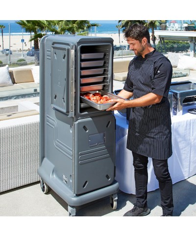 Cambro - PCU1000CC4-615 / Carro Isotérmico Pro Cart Ultra sistema Frío/Frío para 10 recipientes GN 1/1 - 100mm