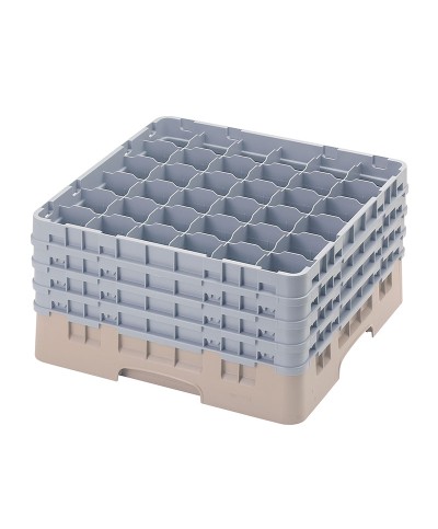 Cambro - 36S900-184 / Cesta de lavado (50 x 50 cm) copas y vasos con 36 comp. 4 alt. - dia. máx. 7,2 cm alt. máx. 24,1 cm