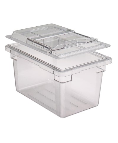 Cambro - 1218SCCW-135 / Tapa deslizante de policarbonato para caja de almacenamiento - (45,7 x 30,5 cm)