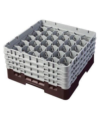 Cambro - 30S800-167 / Cesta de lavado (50 x 50 cm) copas y vasos con 30 comp. 4 alt. - dia. máx. 7,84 cm alt. máx. 21,7 cm