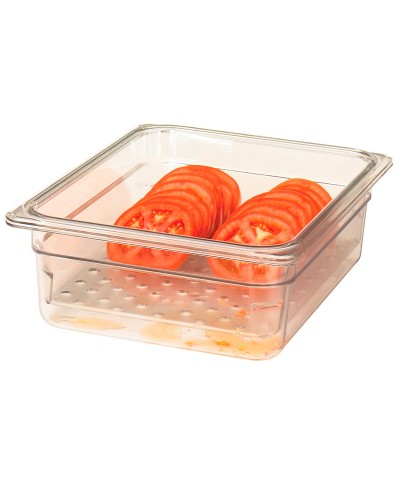 Cambro - 23CLRCW-135 / Recipiente colador de policarbonato GN 1/2 - (26,5 x 32,5 x 7,6 cm)