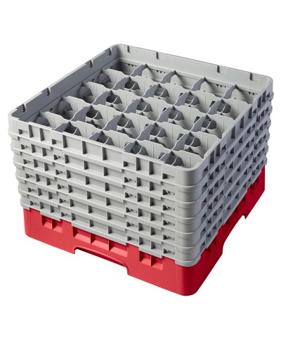 Cambro - 25S1214-163 / Cesta de lavado (50 x 50 cm) copas y vasos con 25 comp. 6 alt. - dia. máx. 8,7 cm alt. máx. 32,3 cm