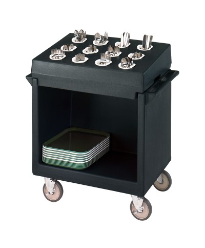 Cambro - TDCR12-110 / Carro combinado para bandejas y cubiertos (12 soportes cilindros) - ( 97 x 58 x 105 cm)