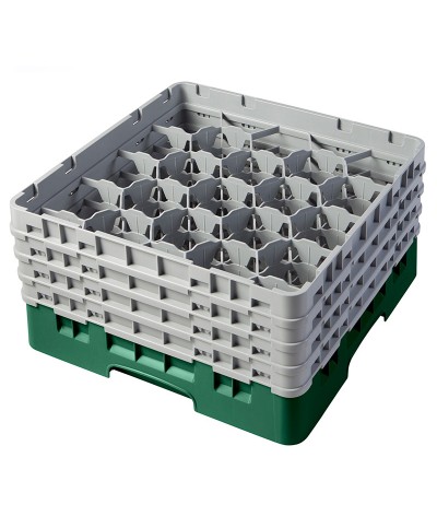 Cambro - 20S800-119 / Cesta de lavado (50 x 50 cm) para copas y vasos con 20 comp. 4 alt. - dia. máx. 9,84 cm alt. máx. 21,7 cm