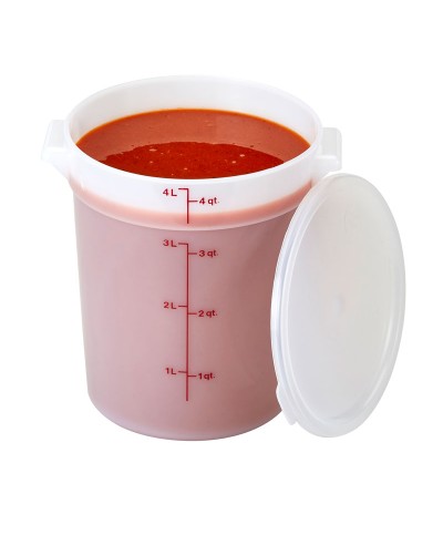 Cambro - RFS4-148 / Recipiente redondo de polietileno - (20,8 cm de Ø) - (profundidad: 21,8 cm) - (3,8 litros)