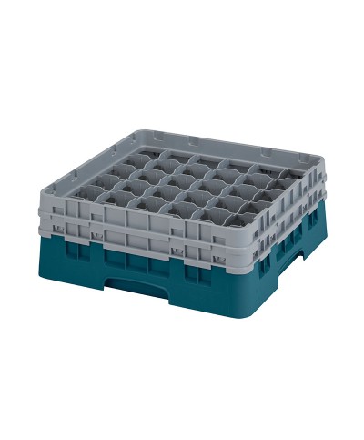Cambro - 36S434-414 / Cesta de lavado (50 x 50 cm) copas y vasos con 36 comp. 2 alt. - dia. máx. 7,2 cm alt. máx. 13,5 cm