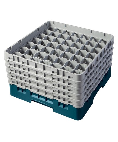 Cambro - 49S958-414 / Cesta de lavado (50 x 50 cm) copas y vasos con 49 comp. 5 alt. - dia. máx. 6 cm alt. máx. 25,8 cm