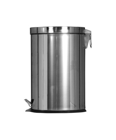 Probbax - SO-6012-MSSTL / Papelera de pedal - 28,4 cm Ø x 40 cm alto - 12 L