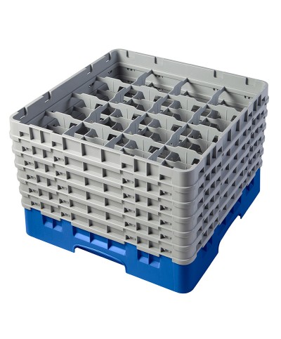 Cambro - 16S1114-168 / Cesta lavado (50 x 50 cm) para copas y vasos con 16 comp. 6 alt. - dia. máx. 10,9 cm alt. máx. 29,9 cm
