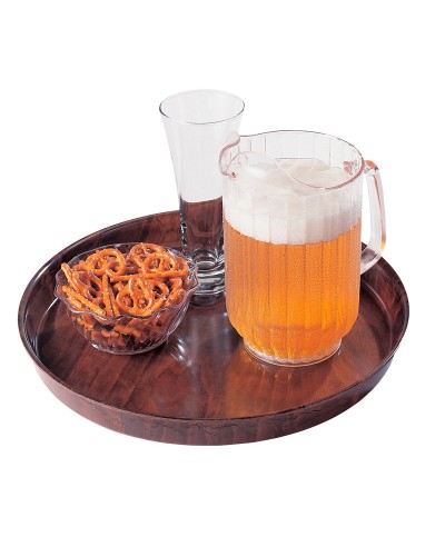 Bandeja redonda madera de haya de superficie lisa 32 cm Ø