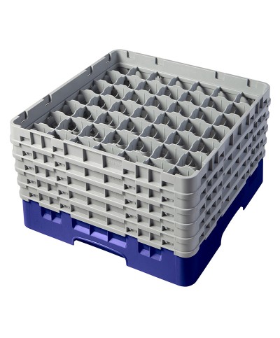 Cambro - 49S958-186 / Cesta de lavado (50 x 50 cm) copas y vasos con 49 comp. 5 alt. - dia. máx. 6 cm alt. máx. 25,8 cm