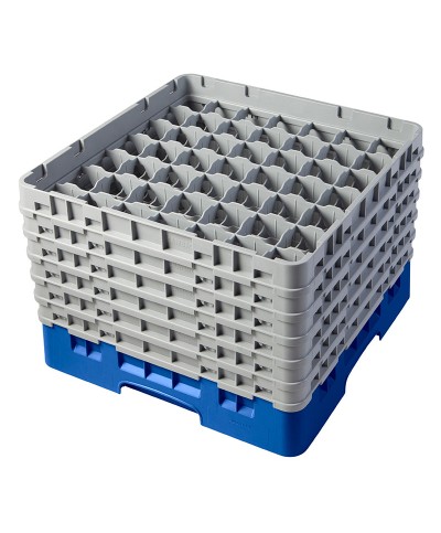 Cambro - 49S1114-168 / Cesta de lavado (50 x 50 cm) copas y vasos con 49 comp. 6 alt. - dia. máx. 6 cm alt. máx. 29,9 cm