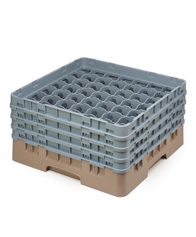 Cambro - 49S800-184 / Cesta de lavado (50 x 50 cm) copas y vasos con 49 comp. 4 alt. - dia. máx. 6 cm alt. máx. 21,7 cm
