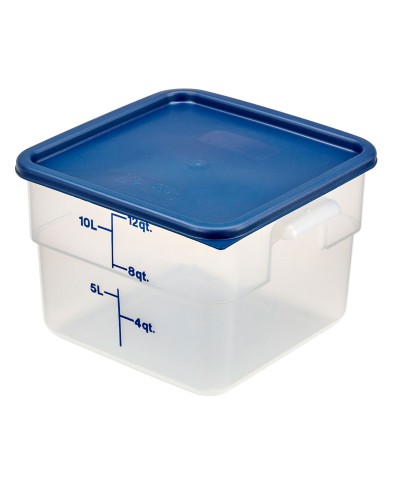 Cambro - SFC12-453 / Tapa para recipientes cuadrados de 11,4 l., 17,2 l. y 20,8 l. - (25,6 x 31 cm)