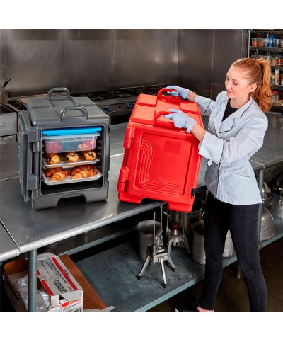 Cambro - 1318CC-158 / Contenedor Isotérmico con apertura frontal - Combo Carrier - 8 pares de guías - (43,2 x 65,4 x 56,8 cm)