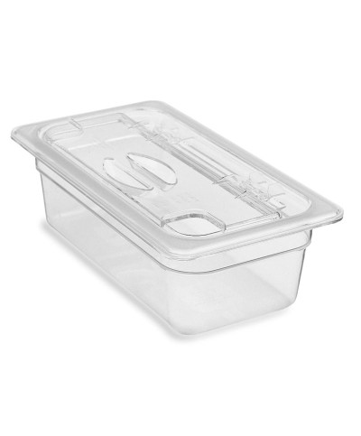Cambro - 30CWLN-135 / Tapa FlipLid con muesca de policarbonato GN 1/3 - (17,6 x 32,5 cm)