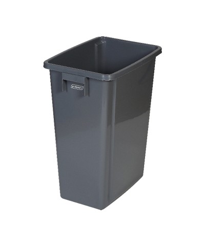 Probbax - PB-1080-GRY / Cubo de reciclaje sin tapa - 32 x 46 x 58 cm - 60 L