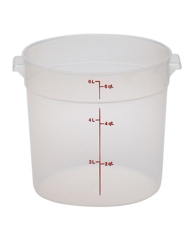 Cambro - RFS6PP-190 / Recipiente redondo de polipropileno - (25,2 cm de Ø) - (profundidad: 20,2 cm) - (5,7 litros)
