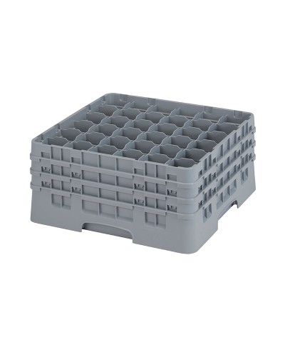 Cambro - 36S738-151 / Cesta de lavado (50 x 50 cm) copas y vasos con 36 comp. 3 alt. - dia. máx. 7,2 cm alt. máx. 20 cm