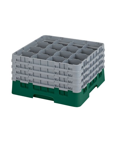 Cambro - 16S900-119 / Cesta de lavado (50 x 50 cm) para copas y vasos con 16 comp. 4 alt. - dia. máx. 10,9 cm alt. máx. 24,1 cm