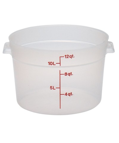 Cambro - RFS12PP-190 / Recipiente redondo de polipropileno - (37,8 cm de Ø) - (profundidad: 21,3 cm) - (11,4 litros)