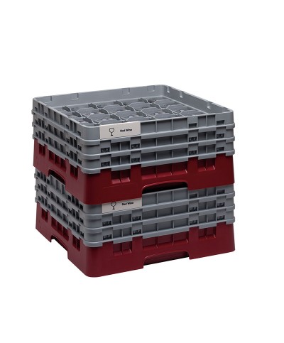 Cambro - 25S638-416 / Cesta de lavado (50 x 50 cm) copas y vasos con 25 comp. 3 alt. - dia. máx. 8,7 cm alt. máx. 17,6 cm
