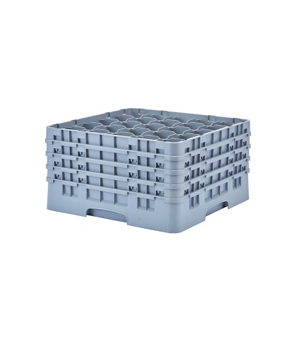 Cambro - 25S900-151 / Cesta de lavado (50 x 50 cm) copas y vasos con 25 comp. 4 alt.- dia. máx. 8,7 cm alt. máx. 24,1 cm