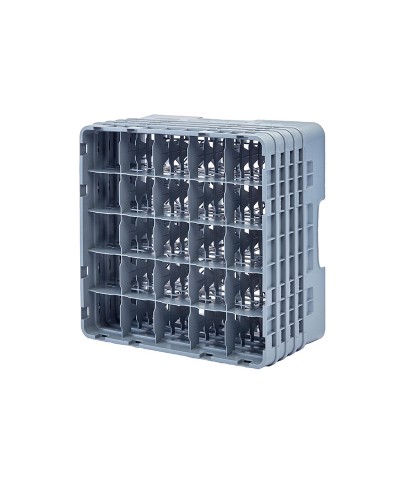 Cambro - 25S900-151 / Cesta de lavado (50 x 50 cm) copas y vasos con 25 comp. 4 alt.- dia. máx. 8,7 cm alt. máx. 24,1 cm
