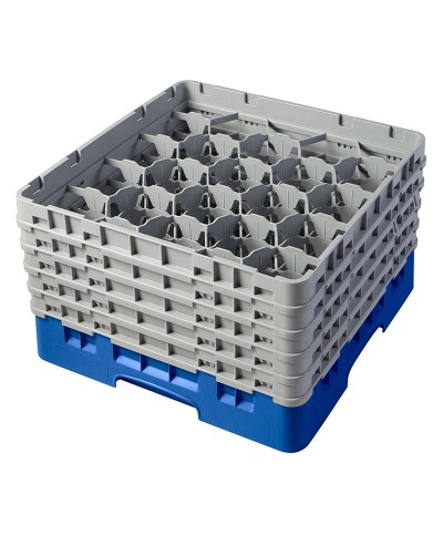 Cambro - 20S1058-168 / Cesta de lavado (50 x 50 cm) copas y vasos con 20 comp. 5 alt. - dia. máx. 9,84 cm alt. máx. 28,2 cm