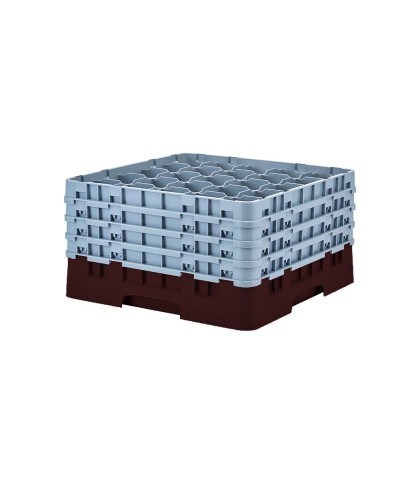 Cambro - 25S900-167 / Cesta de lavado (50 x 50 cm) copas y vasos con 25 comp. 4 alt.- dia. máx. 8,7 cm alt. máx. 24,1 cm