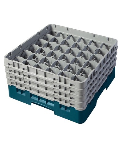 Cambro - 36S800-414 / Cesta de lavado (50 x 50 cm) copas y vasos con 36 comp. 4 alt. - dia. máx. 7,2 cm alt. máx. 21,7 cm