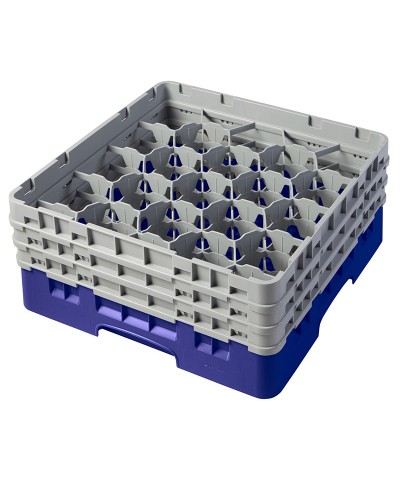 Cambro - 20S738-186 / Cesta de lavado (50 x 50 cm) para copas y vasos con 20 comp. 3 alt. - dia. máx. 9,84 cm alt. máx. 20 cm