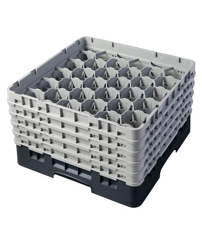 Cambro - 30S958-110 / Cesta de lavado (50 x 50 cm) copas y vasos con 30 comp. 5 alt. - dia. máx. 7,84 cm alt. máx. 25,8 cm