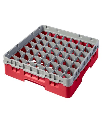 Cambro - 49S318-163 / Cesta de lavado (50 x 50 cm) copas y vasos con 49 comp. 1 alt. - dia. máx. 6 cm alt. máx. 9,4 cm