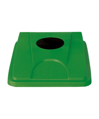 Probbax - PB-1012-GRN / Tapa plana orificio redondo para cubos PB-100-GRY y PB-1090-GRY - 33 x 45,5 x 6,5 cm