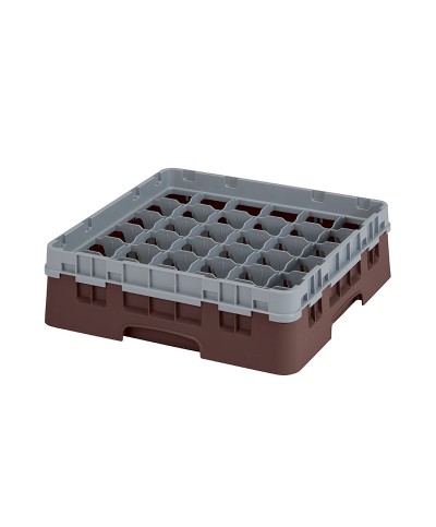 Cambro - 36S318-167 / Cesta de lavado (50 x 50 cm) copas y vasos con 36 comp. 1 alt. - dia. máx. 7,2 cm alt. máx. 9,4 cm