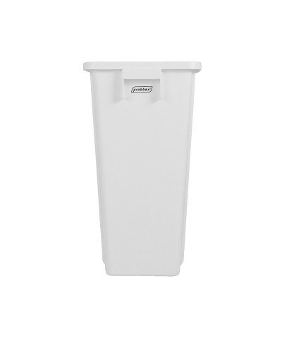 Probbax - PB-1080-WHT / Cubo de reciclaje sin tapa - 32 x 46 x 58 cm - 60 L