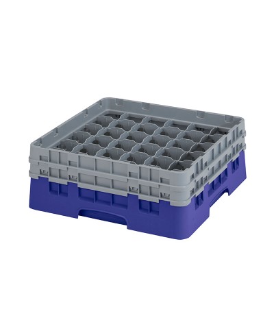 Cambro - 36S434-186 / Cesta de lavado (50 x 50 cm) copas y vasos con 36 comp. 2 alt. - dia. máx. 7,2 cm alt. máx. 13,5 cm