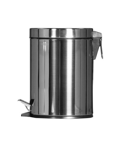 Probbax - SO-6005-MSSTL / Papelera de pedal - 20,3 cm Ø x 33 cm alto - 5 L
