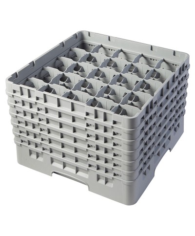 Cambro - 25S1114-151 / Cesta de lavado (50 x 50 cm) copas y vasos con 25 comp. 6 alt. - dia. máx. 8,7 cm alt. máx. 29,9 cm