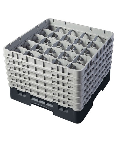 Cambro - 25S1114-110 / Cesta de lavado (50 x 50 cm) copas y vasos con 25 comp. 6 alt. - dia. máx. 8,7 cm alt. máx. 29,9 cm