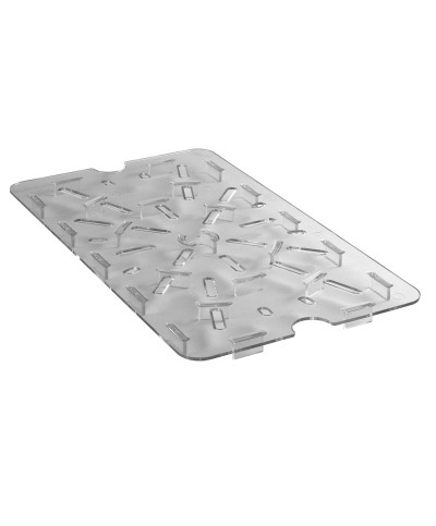 Cambro - 1218DSCW-135 / Estante policarbonato de drenaje para cajas de almacenamiento (46 x 30,5 cm)