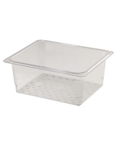 Cambro - 25CLRCW-135 / Recipiente colador de policarbonato GN 1/2 - (26,5 x 32,5 x 12,7 cm)
