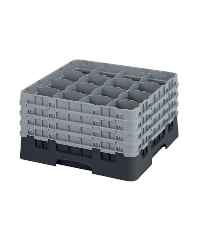 Cambro - 16S900-110 / Cesta de lavado (50 x 50 cm) para copas y vasos con 16 comp. 4 alt. - dia. máx. 10,9 cm alt. máx. 24,1 cm