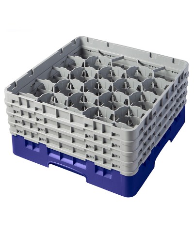Cambro - 20S900-186 / Cesta de lavado (50 x 50 cm) para copas y vasos con 20 comp. 4 alt. - dia. máx. 9,84 cm alt. máx. 24,1 cm