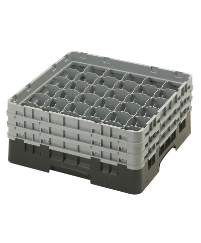 Cambro - 36S638-110 / Cesta de lavado (50 x 50 cm) copas y vasos con 36 comp. 3 alt. - dia. máx. 7,2 cm alt. máx. 17,6 cm