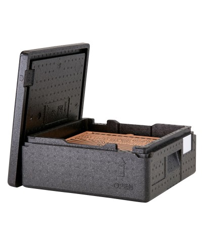 Cambro - EPPZ35100-110 / Contenedor EPP Cam GoBox - Portapizzas  - 41 x 41 x 17,4 cm (M.Ext) - 35 x 35 x 10 cm (M.Int)