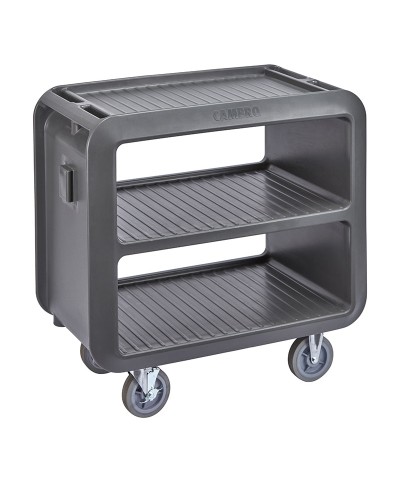 Cambro - SC230-615 / Carro de Servicio robusto (2 ruedas fijas y 2 giratorias con freno) - ( 95,3 x 55,9 x 94,6 cm) - Gris